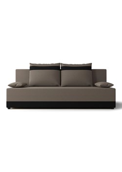 Brązowo-czarna sofa rozkładana z funkcją spania P7-D78 ze sklepu Edinos.pl w kategorii Sofy i kanapy - zdjęcie 186458480