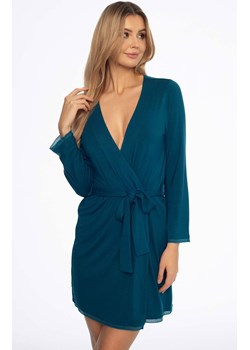 Cienki szlafrok damski morski Alena 41315-69X, Kolor morski, Rozmiar S, Henderson - id: 184831 - marki Henderson - 186458832 Cienki szlafrok damski morski Alena 41315-69X, Kolor morski, Rozmiar S, Henderson ze sklepu Intymna w kategorii Szlafroki damskie - zdjęcie 186458832