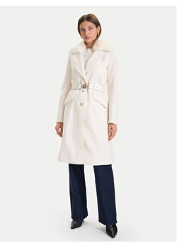 Guess Płaszcz przejściowy W5BL25 W2672 Écru Regular Fit ze sklepu MODIVO w kategorii Płaszcze damskie - zdjęcie 186460674