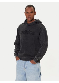 adidas Bluza JY2792 Szary Loose Fit ze sklepu MODIVO w kategorii Bluzy męskie - zdjęcie 186460692