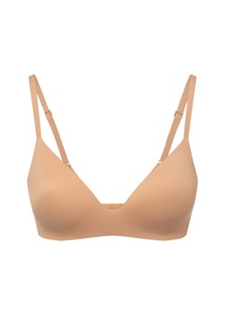 Calvin Klein Damski biustonosz bez drutów Kobiety Sztuczne włókno beżowy jednolity ze sklepu vangraaf w kategorii Biustonosze - zdjęcie 186461073