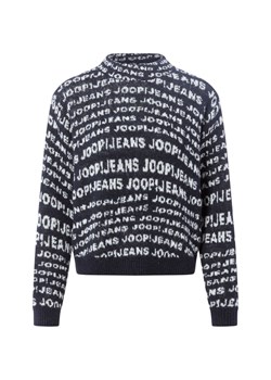 Joop Jeans Damski sweter z dzianiny - Kalissa Kobiety granatowy wzorzysty ze sklepu vangraaf w kategorii Swetry damskie - zdjęcie 186461083