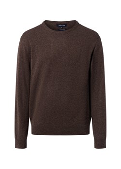 Andrew James Sweter z zawartością wełny i kaszmiru Mężczyźni Wełna czekoladowy marmurkowy ze sklepu vangraaf w kategorii Swetry męskie - zdjęcie 186461091