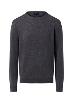 Andrew James Sweter z zawartością wełny i kaszmiru Mężczyźni Wełna antracytowy marmurkowy ze sklepu vangraaf w kategorii Swetry męskie - zdjęcie 186461092