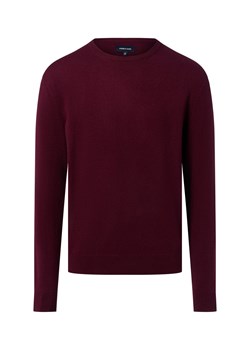 Andrew James Sweter z zawartością wełny i kaszmiru Mężczyźni Wełna bordowy jednolity ze sklepu vangraaf w kategorii Swetry męskie - zdjęcie 186461093