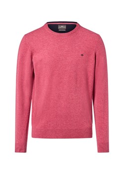 Fynch-Hatton Męski wełniany sweter z zawartością kaszmiru Mężczyźni Wełna malinowy marmurkowy ze sklepu vangraaf w kategorii Swetry męskie - zdjęcie 186461104