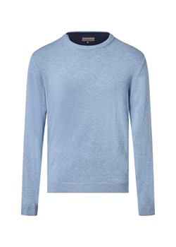 Finshley & Harding Sweter z zawartością kaszmiru Mężczyźni Bawełna jasnoniebieski marmurkowy ze sklepu vangraaf w kategorii Swetry męskie - zdjęcie 186461132