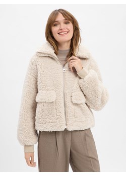 Marc O'Polo Damska kurtka z pluszowym futerkiem Kobiety écru jednolity - id: 781369-0001-00380 - marki Marc O'Polo - 186461164 Marc O'Polo Damska kurtka z pluszowym futerkiem Kobiety écru jednolity ze sklepu vangraaf w kategorii Kurtki damskie - zdjęcie 186461164