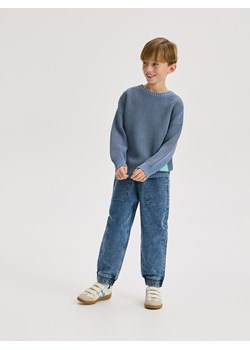 Reserved - Jeansy jogger - niebieski - id: 478CJ-55J - marki Reserved - 186461270 Reserved - Jeansy jogger - niebieski ze sklepu Reserved w kategorii Spodnie chłopięce - zdjęcie 186461270
