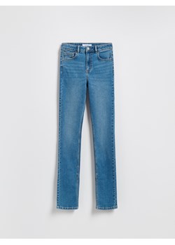 Reserved - Jeansy slim fit z rozcięciem - niebieski ze sklepu Reserved w kategorii Jeansy damskie - zdjęcie 186461291