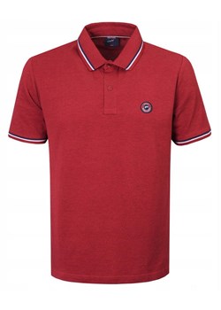 Męska, Bawełniana Koszulka Polo - Pako Jeans - Czerwona TSPJNSpoloMAKSIMcr ze sklepu JegoSzafa.pl w kategorii T-shirty męskie - zdjęcie 186461441