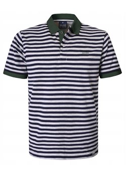 Męska, Bawełniana Koszulka Polo - Pako Jeans - Zielone Akcenty, Paski TSPJNSPOLOtonyZI ze sklepu JegoSzafa.pl w kategorii T-shirty męskie - zdjęcie 186461454