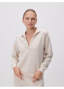 Reserved - Bluza z modalem - beżowy - id: 405GA-08X - marki Reserved - 186462233 Reserved - Bluza z modalem - beżowy ze sklepu Reserved w kategorii Bluzy damskie - zdjęcie 186462233