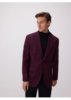 Reserved - Marynarka slim fit z wiskozą - bordowy - id: 7455Z-83X - marki Reserved - 186462754 Reserved - Marynarka slim fit z wiskozą - bordowy ze sklepu Reserved w kategorii Marynarki męskie - zdjęcie 186462754