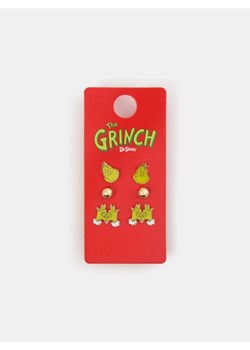 Sinsay - Kolczyki 3 pack Grinch - wielobarwny ze sklepu Sinsay w kategorii Kolczyki - zdjęcie 186464000