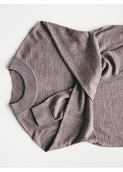 Reserved - Sweter z wełny merino - brązowy - id: 442GQ-84M - marki Reserved - 186464711 Reserved - Sweter z wełny merino - brązowy ze sklepu Reserved w kategorii Swetry damskie - zdjęcie 186464711