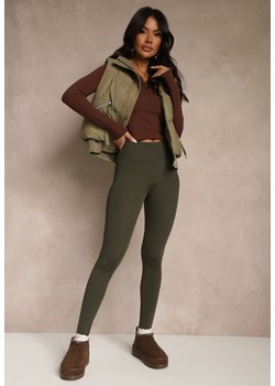 Ciemnozielone Legginsy Casual Regualr Waist Ralinsa - id: WDK-5913-62-D.GREEN - marki Renee - 186465604 Ciemnozielone Legginsy Casual Regualr Waist Ralinsa ze sklepu renee.pl w kategorii Spodnie damskie - zdjęcie 186465604