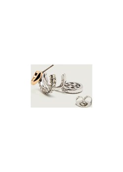 TORY BURCH Kolczyki Miller Pave Triple Hoop ze sklepu Gomez Fashion Store w kategorii Kolczyki - zdjęcie 186466494