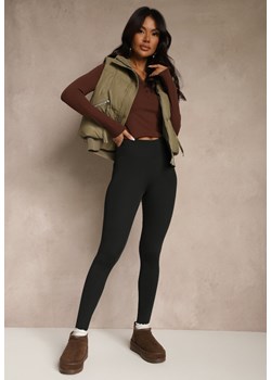 Czarne Legginsy Casual Regualr Waist Ralinsa ze sklepu renee.pl w kategorii Spodnie damskie - zdjęcie 186469802