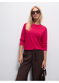 Mohito - Różowy longsleeve - fuksjowy ze sklepu Mohito w kategorii Bluzy damskie - zdjęcie 186469890