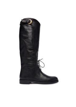 Oficerki Weekend Max Mara Visby 2525796015600 Czarny ze sklepu eobuwie.pl w kategorii Kozaki damskie - zdjęcie 186472202