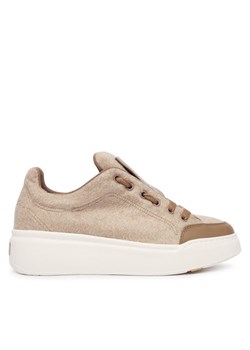 Sneakersy Max Mara Maxiws 2524766032650 Beżowy ze sklepu eobuwie.pl w kategorii Buty sportowe damskie - zdjęcie 186472322