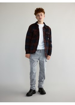 Reserved - Wysokoelastyczne spodnie cargo - ciemnoszary ze sklepu Reserved w kategorii Spodnie chłopięce - zdjęcie 186473821