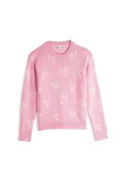 GATE Sweter w serca 8Y ze sklepu gateshop w kategorii Swetry dziewczęce - zdjęcie 186474864