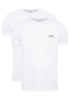 Emporio Armani Underwear Komplet 2 t-shirtów EM001849 AF14131 M0082 Biały Fitted Fit ze sklepu MODIVO w kategorii T-shirty męskie - zdjęcie 186475074