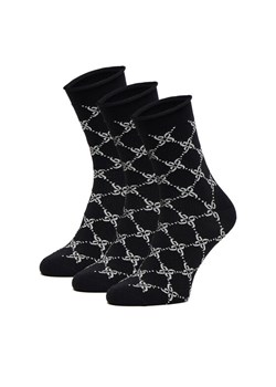 Nine West Skarpety długie CEO_BR_NW_Silver_01_Z_AW25 (3 PACK) Czarny ze sklepu MODIVO w kategorii Skarpetki damskie - zdjęcie 186475213