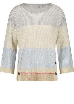 Gerry Weber Sweter w kolorze jasnoszaro-kremowo-błękitnym ze sklepu Limango Polska w kategorii Swetry damskie - zdjęcie 186478010