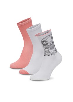 Skarpety długie Roxy AS_ROXY_05W_SS25 (3-PACK) Różowy ze sklepu eobuwie.pl w kategorii Skarpetki damskie - zdjęcie 186478324
