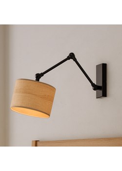 Regulowany kinkiet do czytania w sypialni TULON ECO z designerskim abażurem ze sklepu Lysne w kategorii Lampy ścienne - zdjęcie 186480412