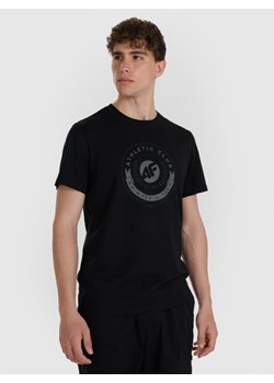 Męski t-shirt z nadrukiem 4F 4FRAW25TTSHM3338 - czarny ze sklepu Sportstylestory.com w kategorii T-shirty męskie - zdjęcie 186480761