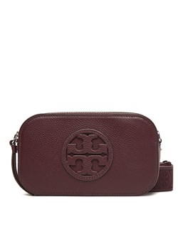 Torebka Tory Burch Mini Miller 171956 Bordowy ze sklepu eobuwie.pl w kategorii Listonoszki - zdjęcie 186481310