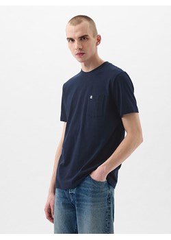 GAP Koszulka w kolorze granatowym ze sklepu Limango Polska w kategorii T-shirty męskie - zdjęcie 186482272