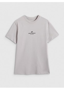 4F Koszulka w kolorze jasnoszarym ze sklepu Limango Polska w kategorii T-shirty męskie - zdjęcie 186483074