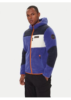 Napapijri Polar Yupik NP0A4GNS Granatowy Regular Fit ze sklepu MODIVO w kategorii Bluzy męskie - zdjęcie 186484154