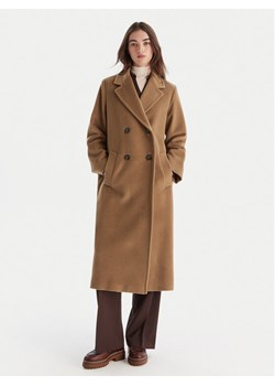 Weekend Max Mara Płaszcz wełniany Zufolo 2525016092 Brązowy Regular Fit ze sklepu MODIVO w kategorii Płaszcze damskie - zdjęcie 186484221