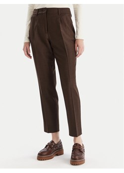 Weekend Max Mara Spodnie materiałowe Caldaia 2525136152 Brązowy Regular Fit ze sklepu MODIVO w kategorii Spodnie damskie - zdjęcie 186484240