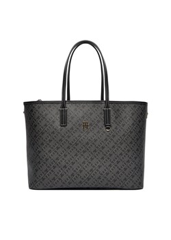 Tommy Hilfiger Torebka Th Monoplay AW0AW17696 Czarny ze sklepu MODIVO w kategorii Torby Shopper bag - zdjęcie 186484261