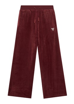 Guess Spodnie dresowe J4RQ16 K0232 Bordowy Regular Fit ze sklepu MODIVO w kategorii Spodnie dziewczęce - zdjęcie 186484263