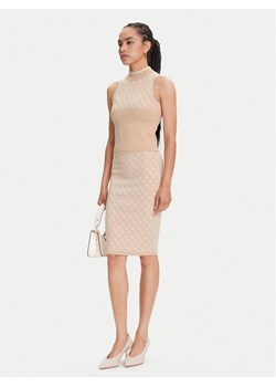 Guess Spódnica ołówkowa W4BD53 Z37K0 Beżowy Regular Fit ze sklepu MODIVO w kategorii Spódnice - zdjęcie 186484291