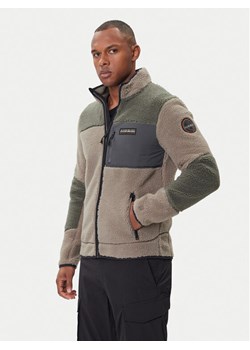 Napapijri Polar Yupik NP0A4GNT Zielony Regular Fit ze sklepu MODIVO w kategorii Bluzy męskie - zdjęcie 186484301