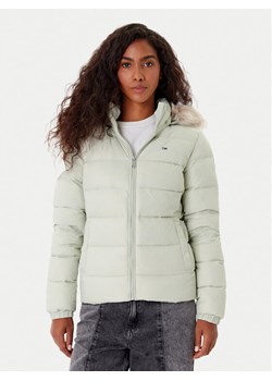 Tommy Jeans Kurtka puchowa Basic DW0DW18312 Zielony Slim Fit ze sklepu MODIVO w kategorii Kurtki damskie - zdjęcie 186484314