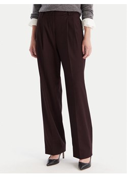 Tommy Hilfiger Spodnie materiałowe WW0WW48358 Bordowy Relaxed Fit ze sklepu MODIVO w kategorii Spodnie damskie - zdjęcie 186484322