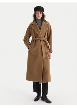 Weekend Max Mara Płaszcz wełniany Tempera 2525016082 Brązowy Regular Fit ze sklepu MODIVO w kategorii Płaszcze damskie - zdjęcie 186484323