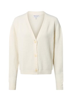 Marie Lund Kardigan damski z zawartością wełny Kobiety écru jednolity ze sklepu vangraaf w kategorii Swetry damskie - zdjęcie 186485720