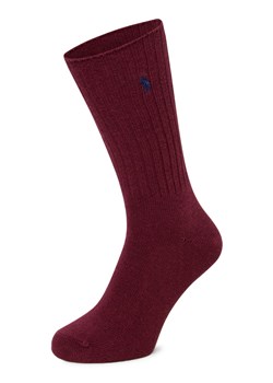 Polo Ralph Lauren Skarpety Mężczyźni drobna dzianina bordowy jednolity ze sklepu vangraaf w kategorii Skarpetki męskie - zdjęcie 186485822