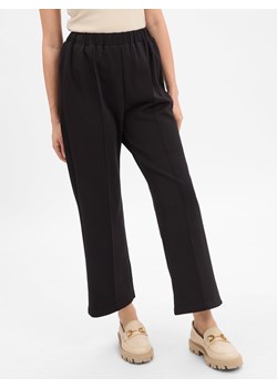 VG Spodnie Kobiety Bawełna czarny jednolity ze sklepu vangraaf w kategorii Spodnie damskie - zdjęcie 186485824
